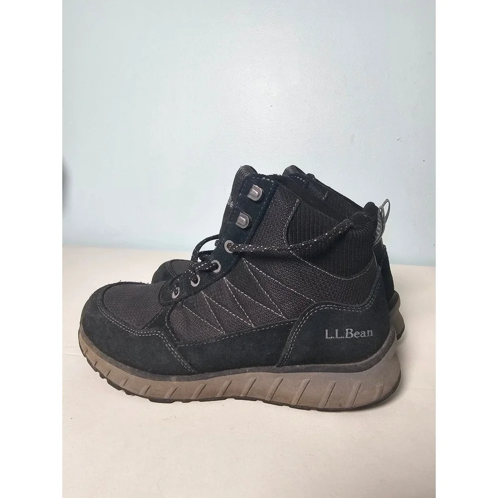 Gorpcore L.L.Bean Alpine Hiking Boots Mens 7 Black Waterproof Insulated 514199